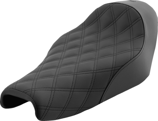 SADDLEMEN Renegade Solo Seat - Lattice Stitched - Black - XL 807-11-002LS