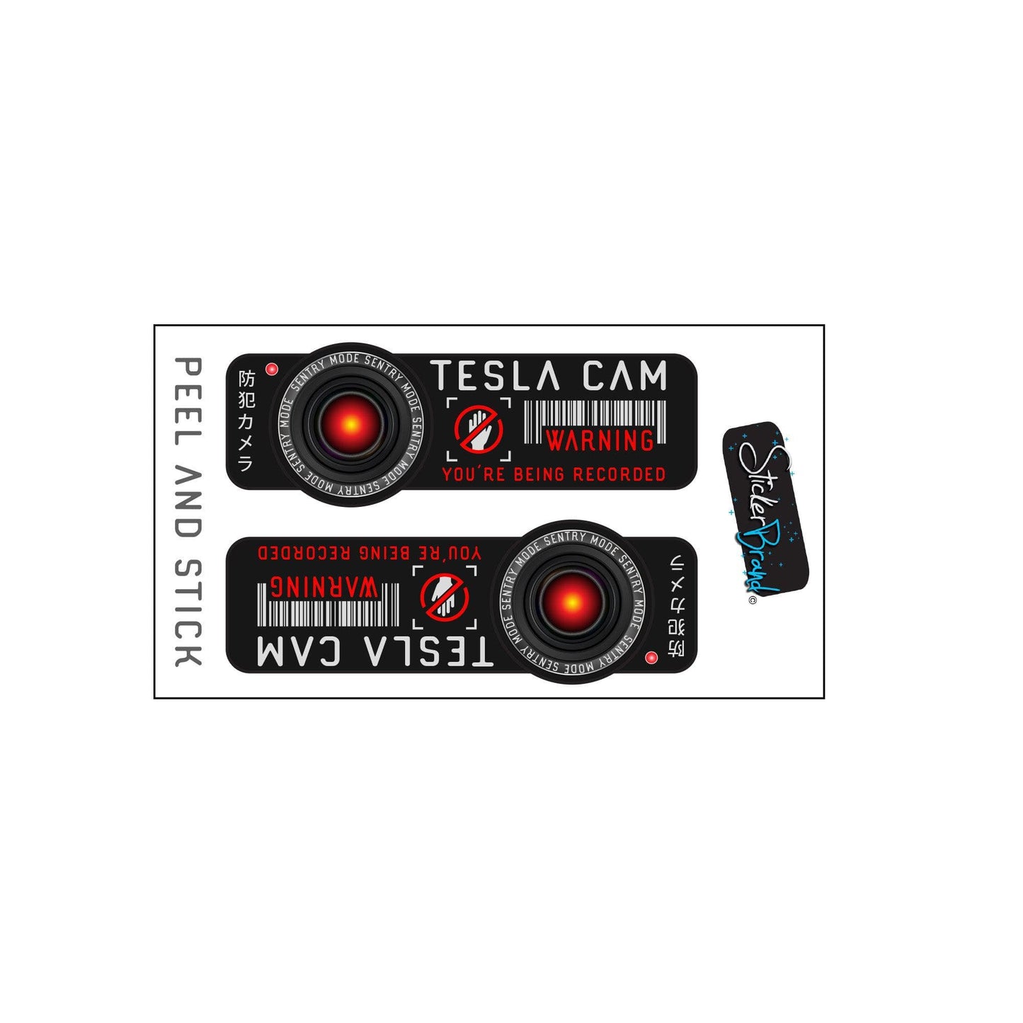 Tesla Cam Warning Sticker Decal. #6570