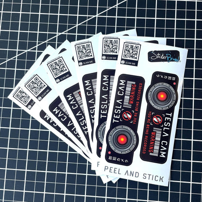 Tesla Cam Warning Sticker Decal. #6570