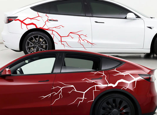 Lightning Bolt Car Decal. #6572