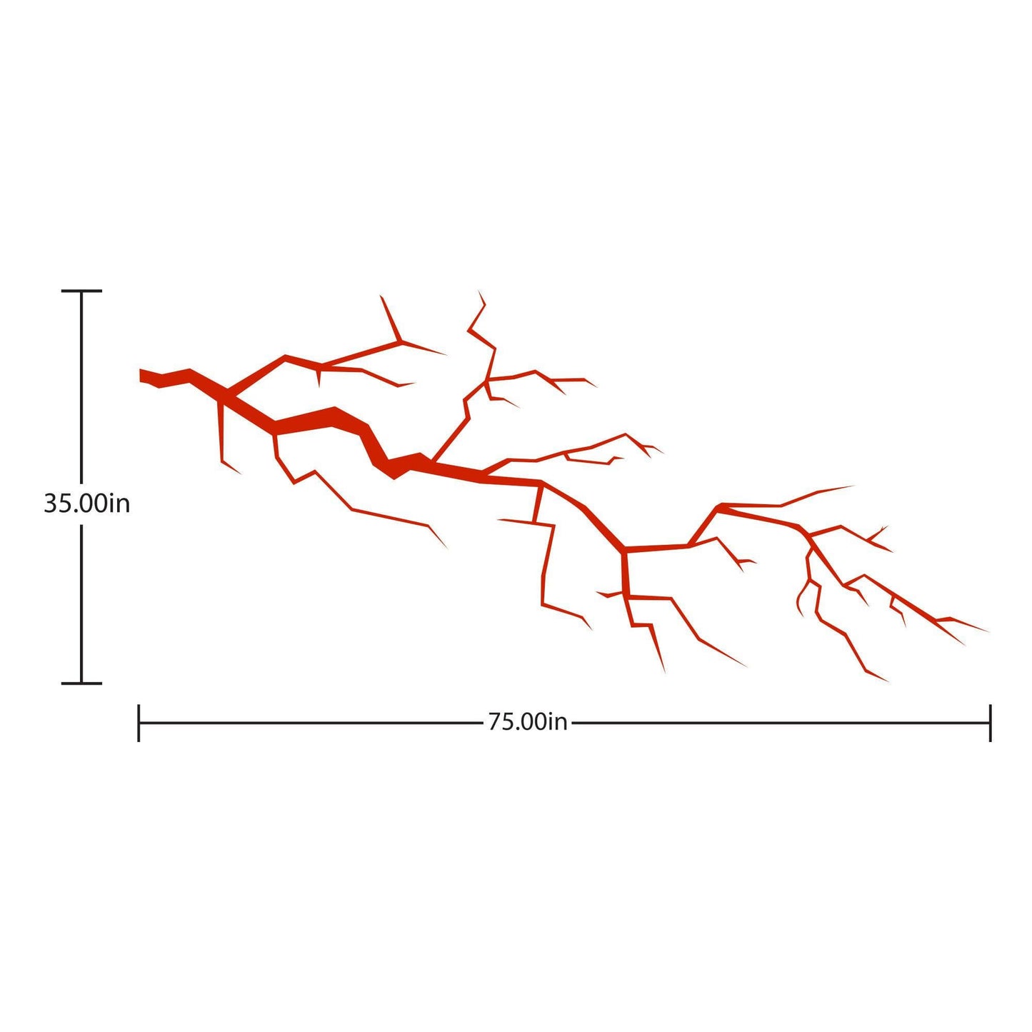 Lightning Bolt Car Decal. #6572