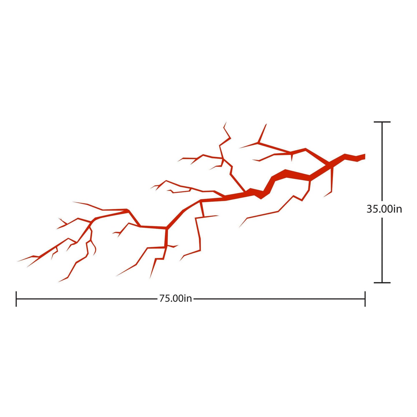 Lightning Bolt Car Decal. #6572