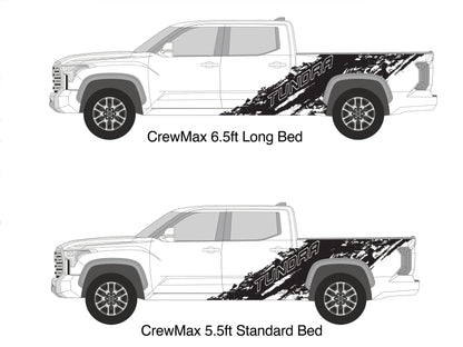 Toyota Tundra Graphic Decal Mud Splash. #6583