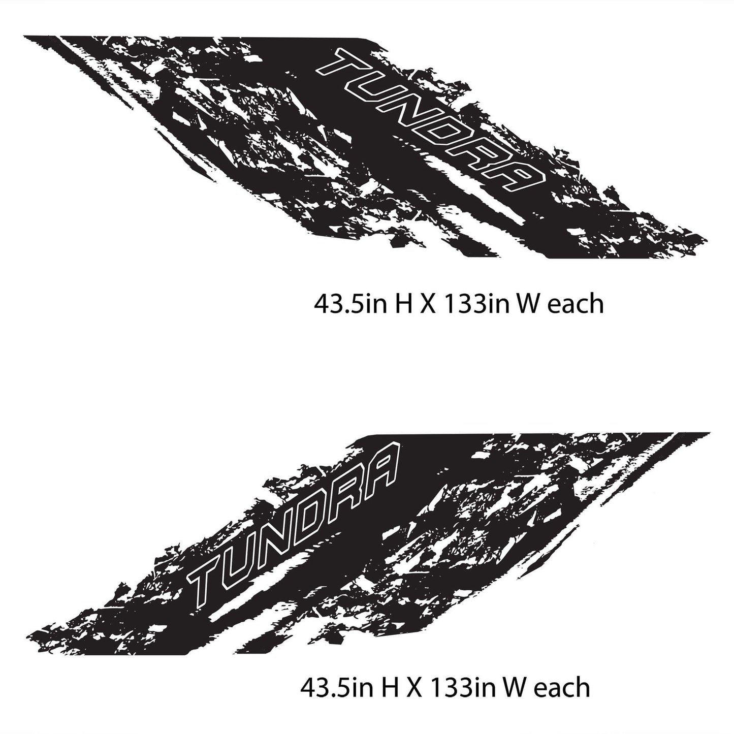 Toyota Tundra Graphic Decal Mud Splash. #6583