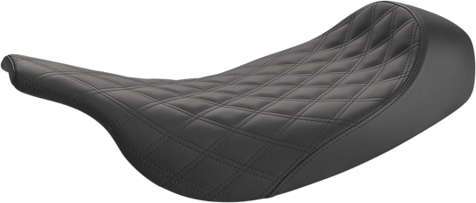 SADDLEMEN Renegade Solo Seat - Lattice Stitched - Black 897-07-002LS