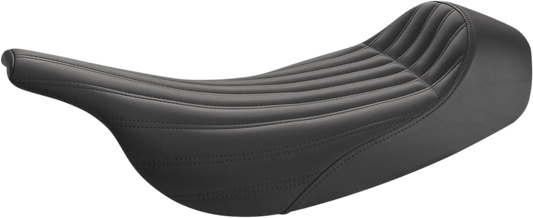 SADDLEMEN Knuckle Solo Seat - Ribbed - Black 897-07-0023