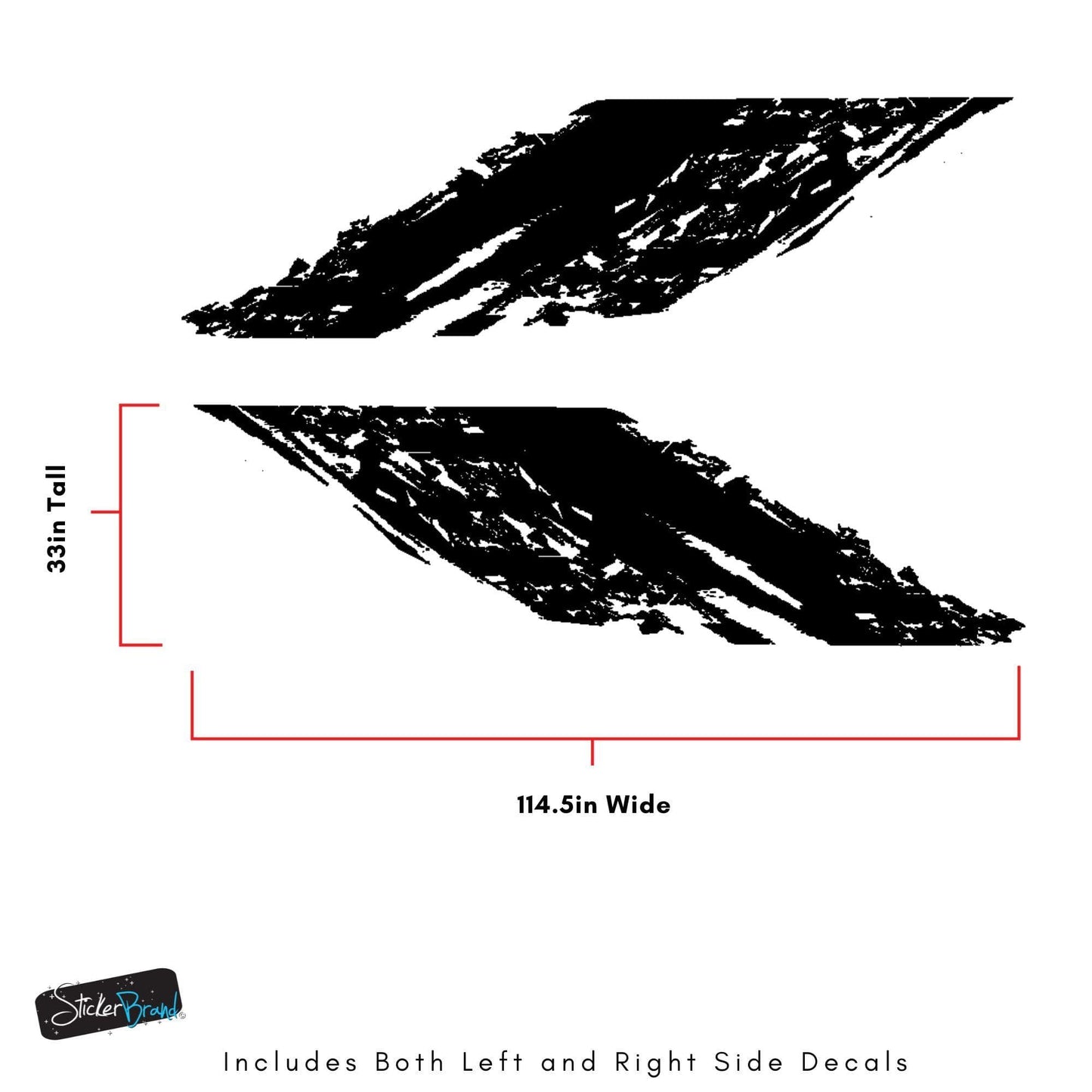 Truck Mud Splash Car Decal Graphic Sticker. Universal Fit for Toyota Tacoma. #6779-Plain