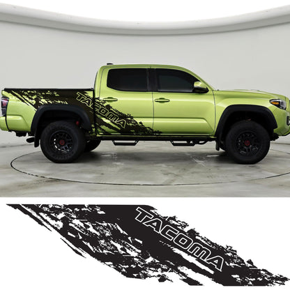 Truck Mud Splash Car Decal Graphic Sticker. Universal Fit for Toyota Tacoma. #6779-Plain
