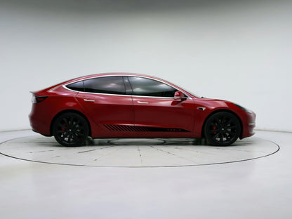 Tesla Racing Stripes Decal Sticker. #6795