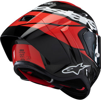 IN STOCK  ALPINESTARS Supertech R10 Helmet - Element - Carbon/Red/White - Large 8200324-1363-L