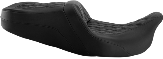 SADDLEMEN Roadsofa Seat - Full Lattice Stitch - Without Backrest - '08-'23 FLT/FLH 808-07B-182