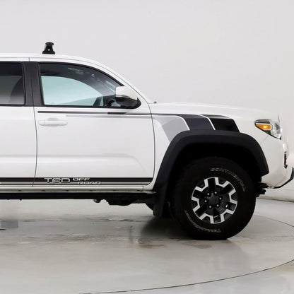 Retro Racing Stripes Fender Decal Sticker. Toyota Tacoma. #6808