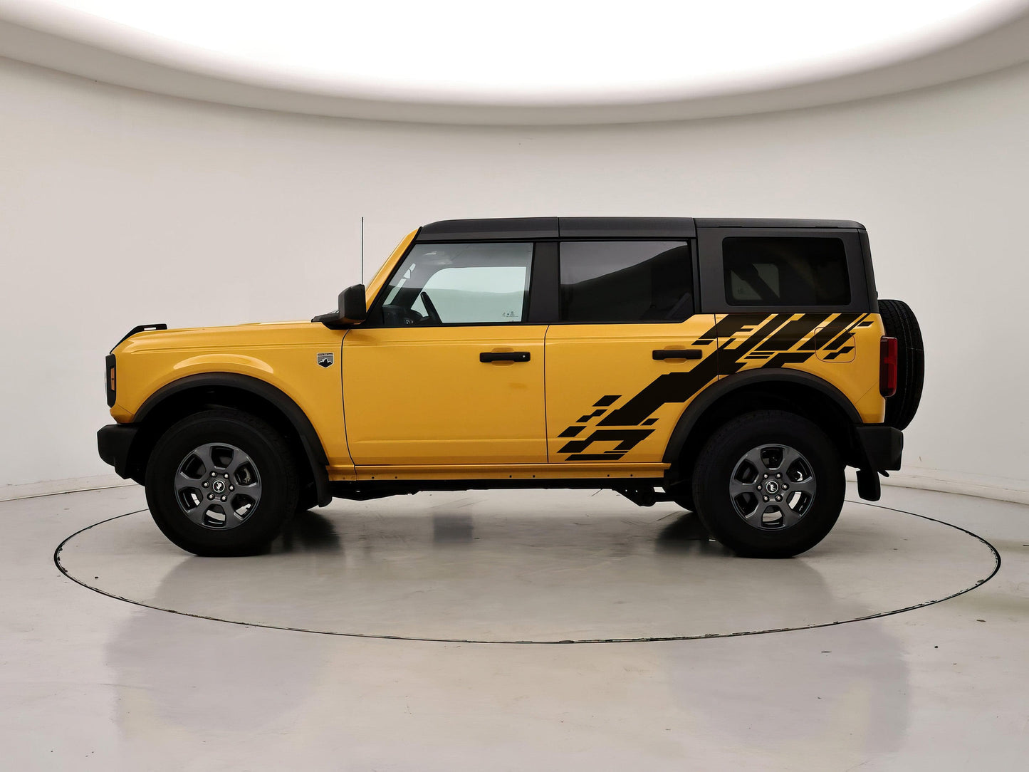 Bronco Digital Glitching Stripes Decal. #6838