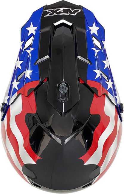 AFX FX-17 Helmet - Flag - Black - Medium 0110-2370