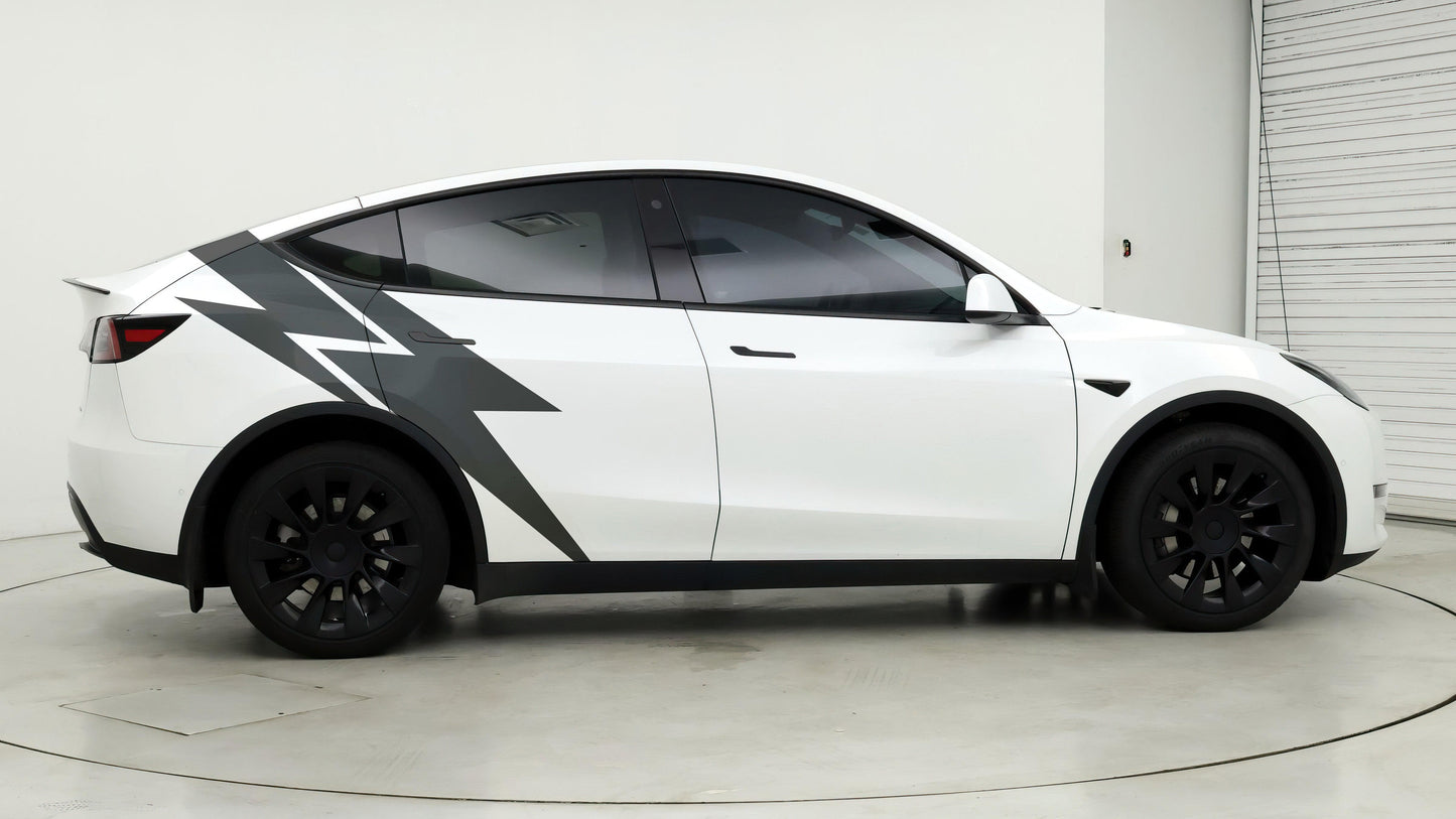 Lightning Bolt Car Decal Sticker. Universal Fit for Tesla / EV's. #6863