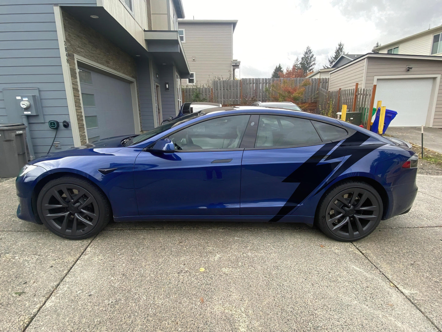 Lightning Bolt Car Decal Sticker. Universal Fit for Tesla / EV's. #6863