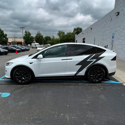 Lightning Bolt Car Decal Sticker. Universal Fit for Tesla / EV's. #6863