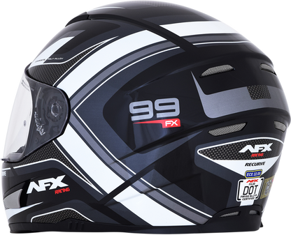 AFX FX-99 Helmet - Recurve - Black/White - XL 0101-11119