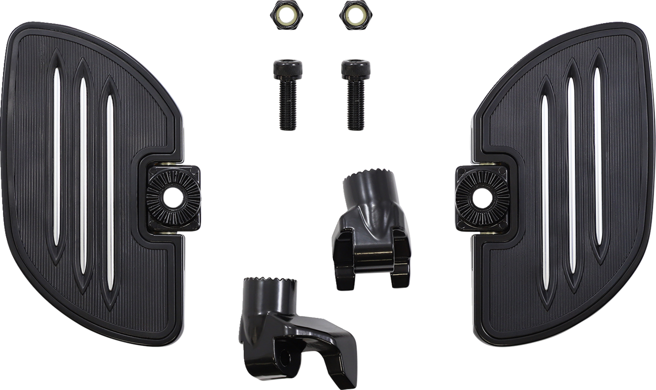 SHOW CHROME Driver Floorboards - Black - Ryker 41-404BK