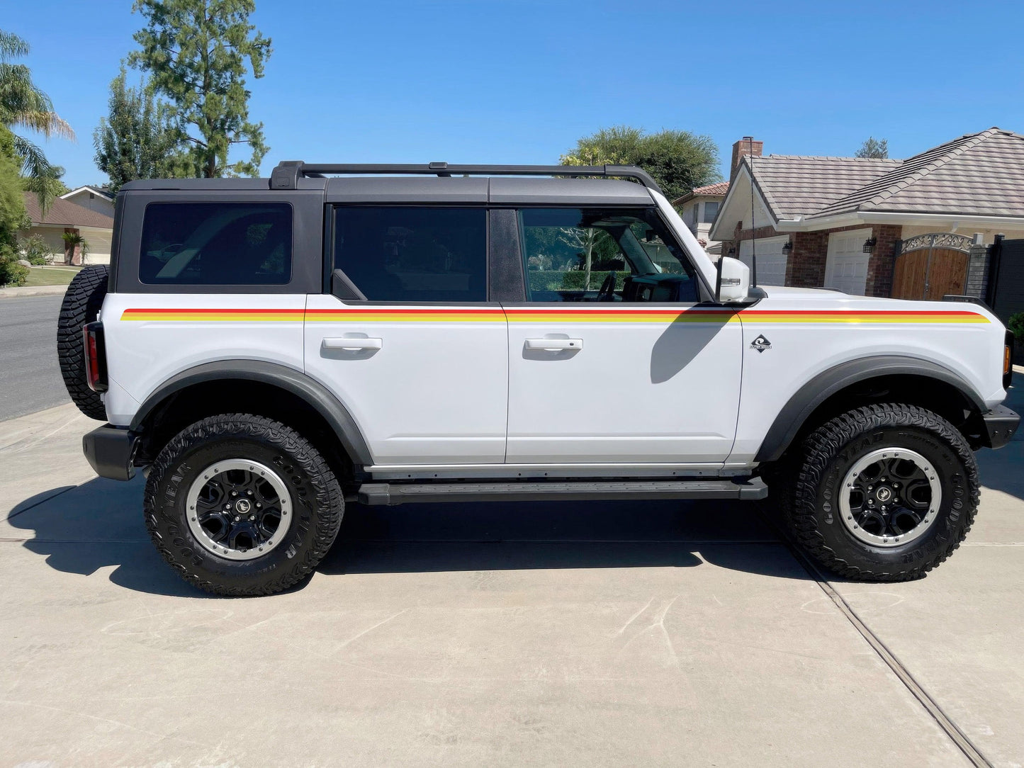 3 Color Stripes Bronco Decal Sticker. #6953