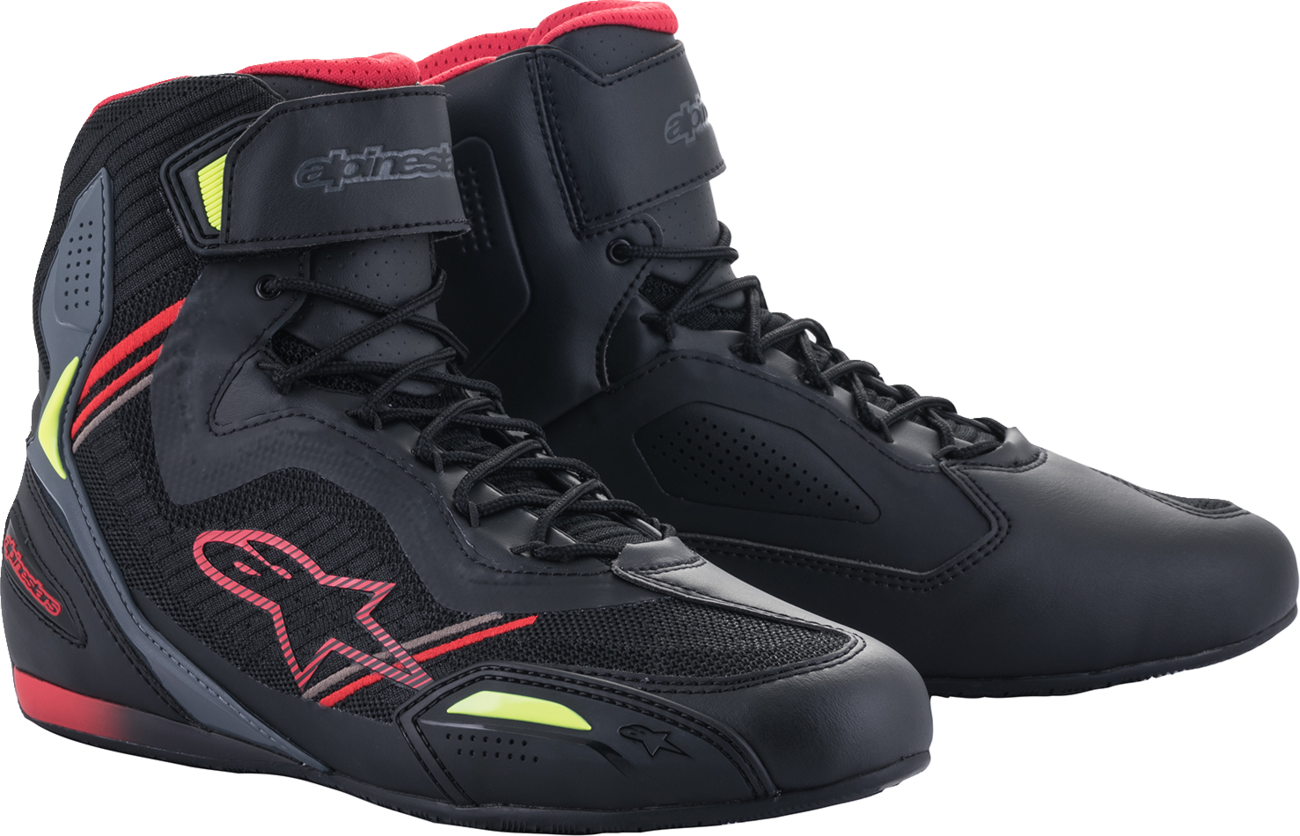 ALPINESTARS Faster-3 Rideknit® Shoes - Black/Red/Yellow - US 7.5 25103191368