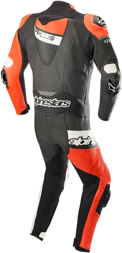 ALPINESTARS GP Plus Venom 1-Piece Leather Suit - Black/Red Fluorescent/White - US 48 / EU 58 3150818-1321-58