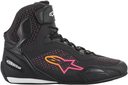ALPINESTARS Stella Faster-3 Rideknit Shoes - Black/Yellow/Pink - US 7 251052014397
