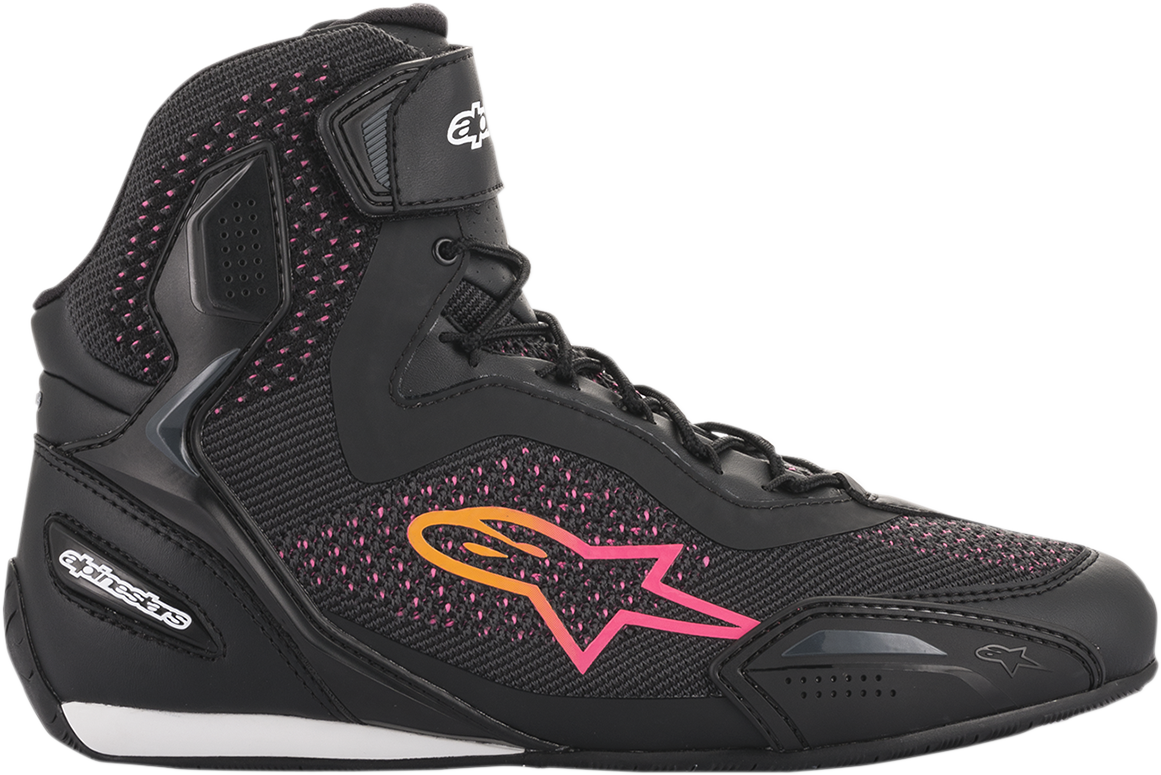 ALPINESTARS Stella Faster-3 Rideknit Shoes - Black/Yellow/Pink - US 7.5 251052014398