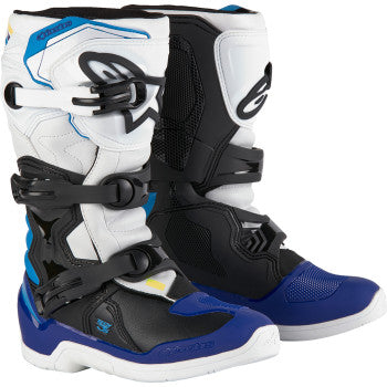ALPINESTARS Youth Tech3S Boots - White/Black/Blue - US 5 2014024-2179-5