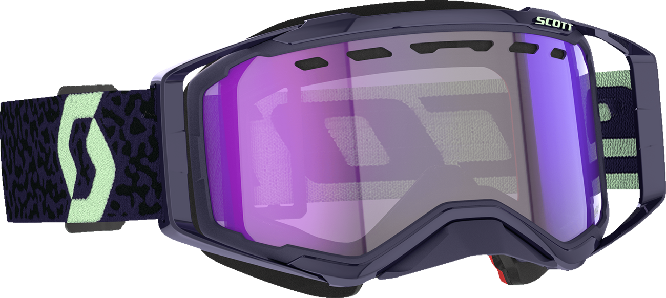 SCOTT Prospect Snow Cross Goggle - Dark Purple/Mint - Light Sensitive Blue Chrome 278603-7696307