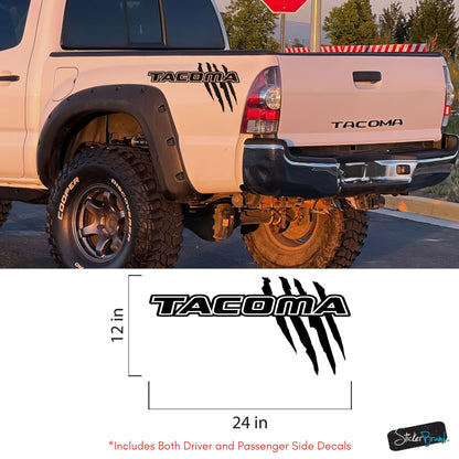 Toyota Tacoma Raptor Claw Decal Sticker. Set of 2. #7111-Sup