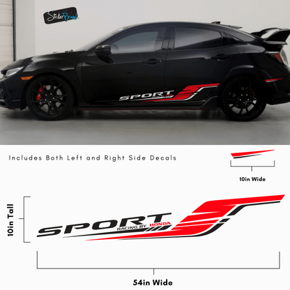Sport Racing By Honda Decal Sticker. #6805