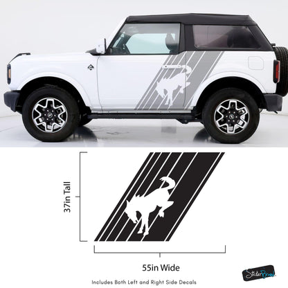 Bronco Horse Side Panel Car Graphic Sticker. #6952