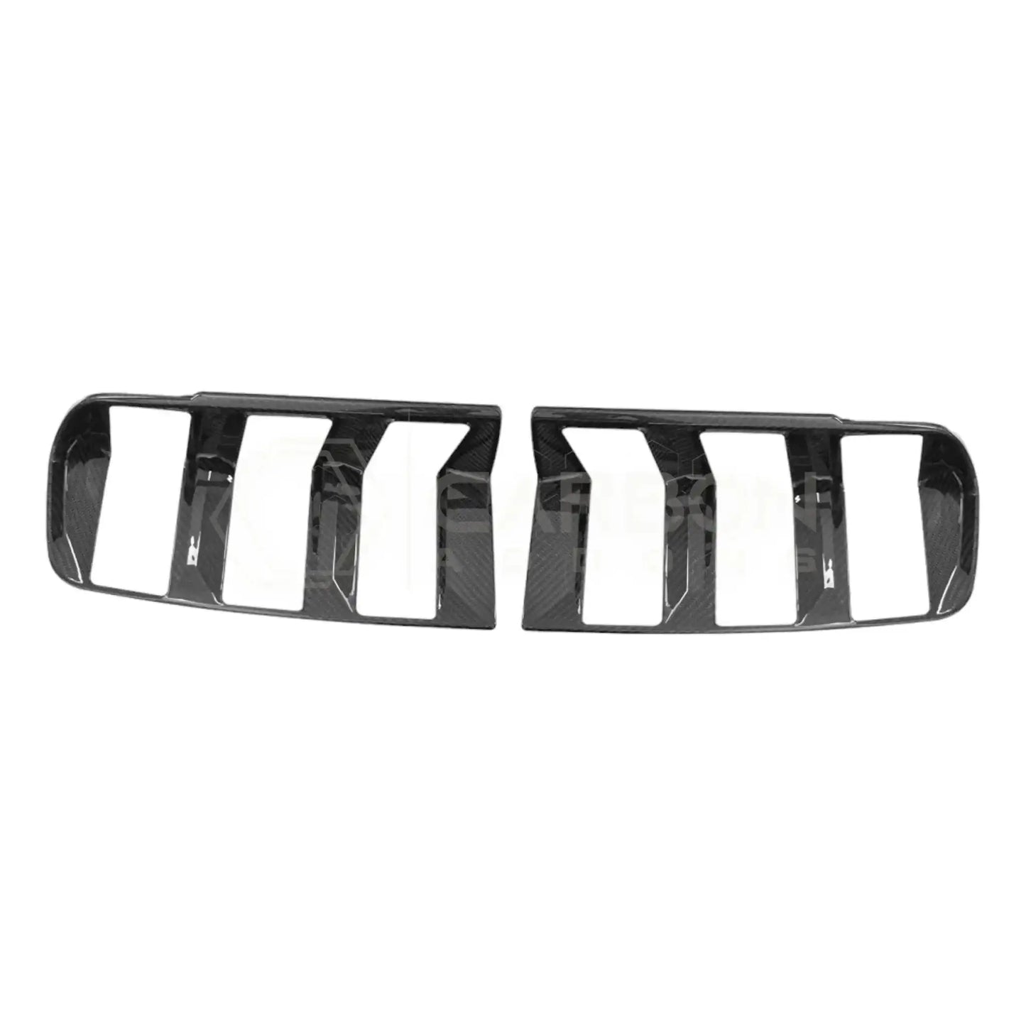 Real Carbon Fiber Taillight Trim Covers for 2024+ Ford Mustang