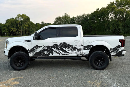 Mountain Truck Graphic Decal. Overland Vinyl Decal. #7085-Sup