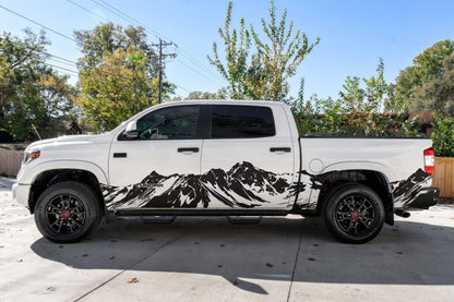 Mountain Truck Graphic Decal. Overland Vinyl Decal. #7085-Sup