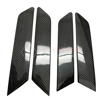 Real Carbon Fiber Interior Door Armrest Handle Trim Covers For 2021+ Ford Bronco