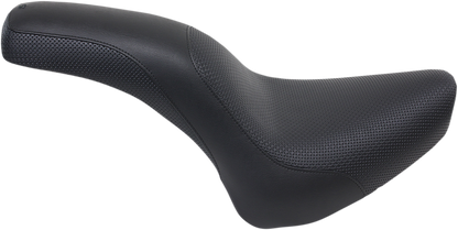 SADDLEMEN Profiler Basket-weave Seat - Black - Softail '00-'05 800-01-147