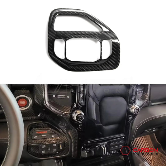 2019+ RAM 1500 TRX/RHO Driving Mode Selector Button Trim Hard Carbon Fiber Cover