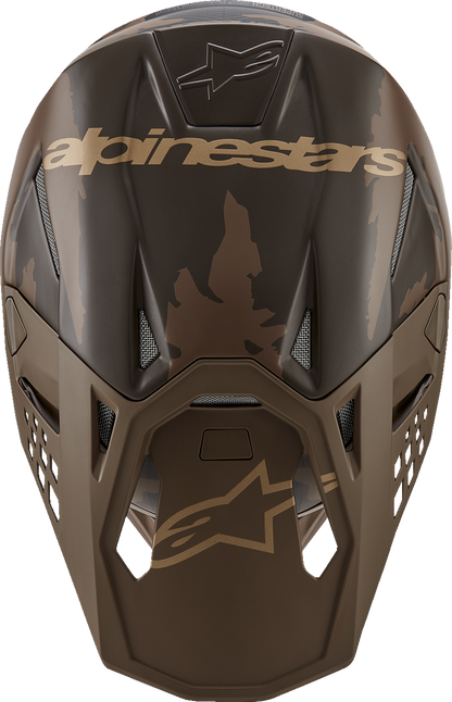ALPINESTARS Supertech M10 Helmet - Squad - MIPS® - Dark Brown/Gold - Medium 8302823-839-MD