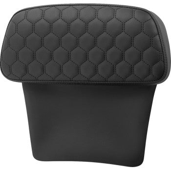 SADDLEMEN Chopped Tour Pak Pad - Honeycomb - Black Stitching - FLH/FLT '14-'24 814-07-154