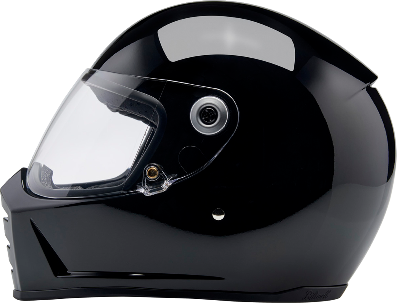 BILTWELL Lane Splitter Helmet - Gloss Black - Large 1004-101-504