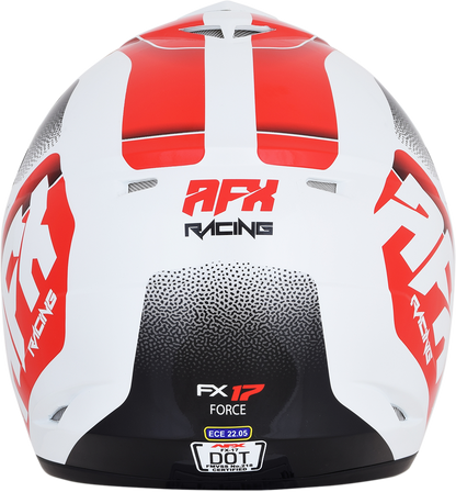 AFX FX-17 Helmet - Force - Pearl White/Red - Small 0110-5244