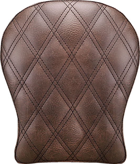 SADDLEMEN Detachable Pillion Pad - Lattice Stitched - Brown SA1027
