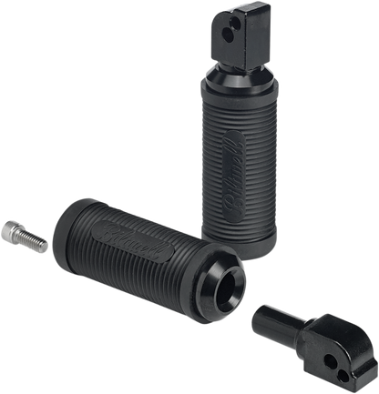 BILTWELL Norman Passenger Foot Pegs - Black - Softail 7004-204-04