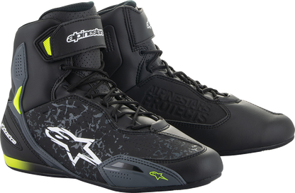 ALPINESTARS Faster-3 Shoes - Black/Yellow - US 9 2510219-155-9