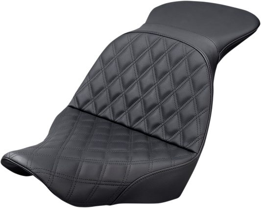 SADDLEMEN Explorer Seat - Lattice Stitched Softail 2018-2019  818-29-029LS