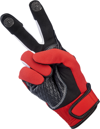 BILTWELL Baja Gloves - Red - XL 1508-0801-305