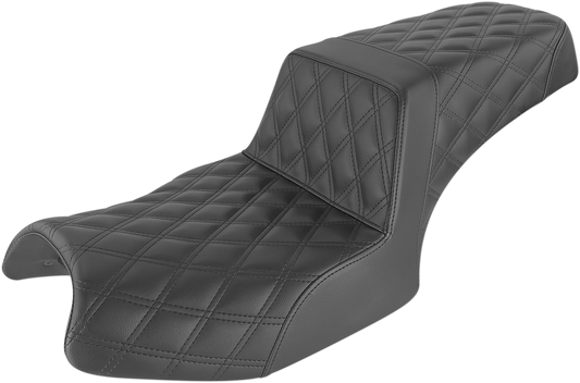 SADDLEMEN Step Up Seat - Full Lattice - Black - Challenger I20-06-175