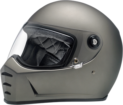 BILTWELL Lane Splitter Helmet - Flat Titanium - Medium 1004-803-103
